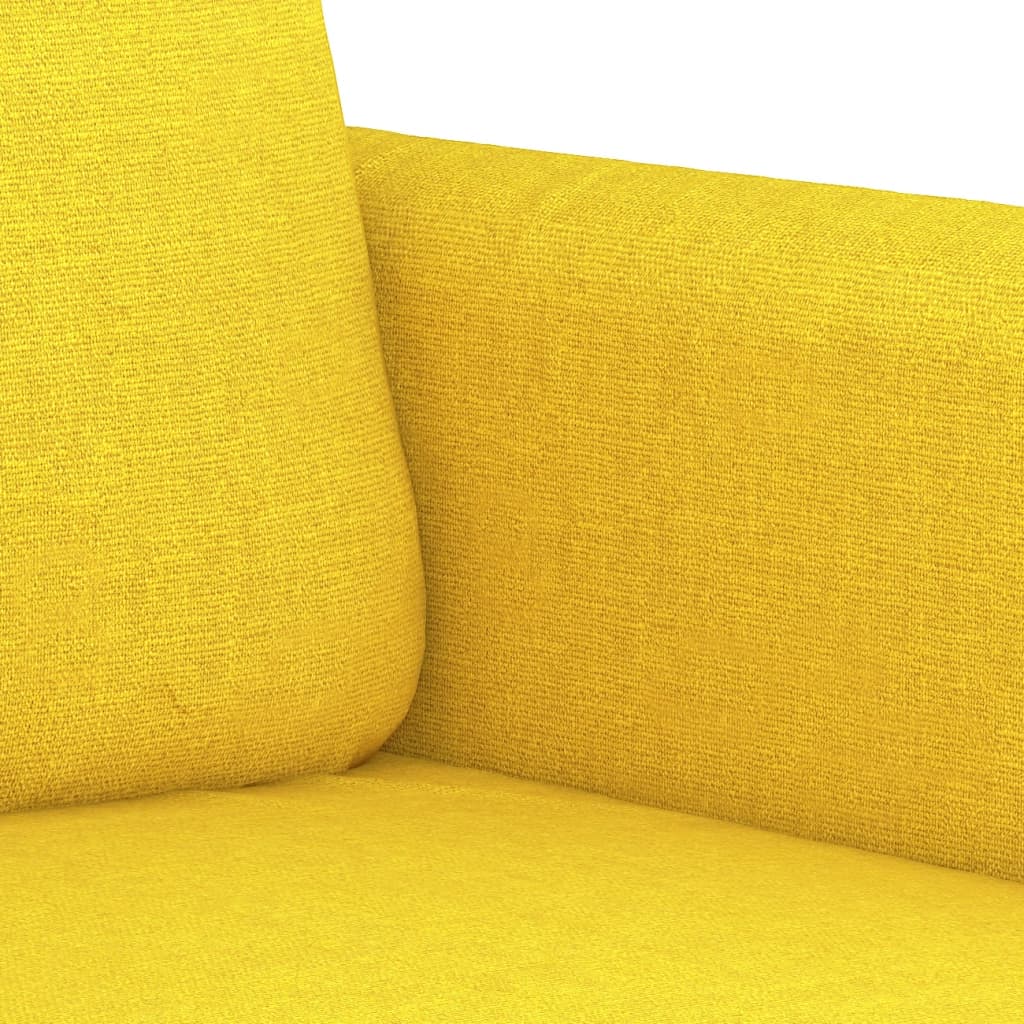 Poltrona Giallo Chiaro 60 cm in Tessuto - homemem39