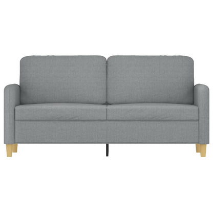 Divano a 2 Posti Grigio Chiaro 140 cm in Tessuto | homemem39