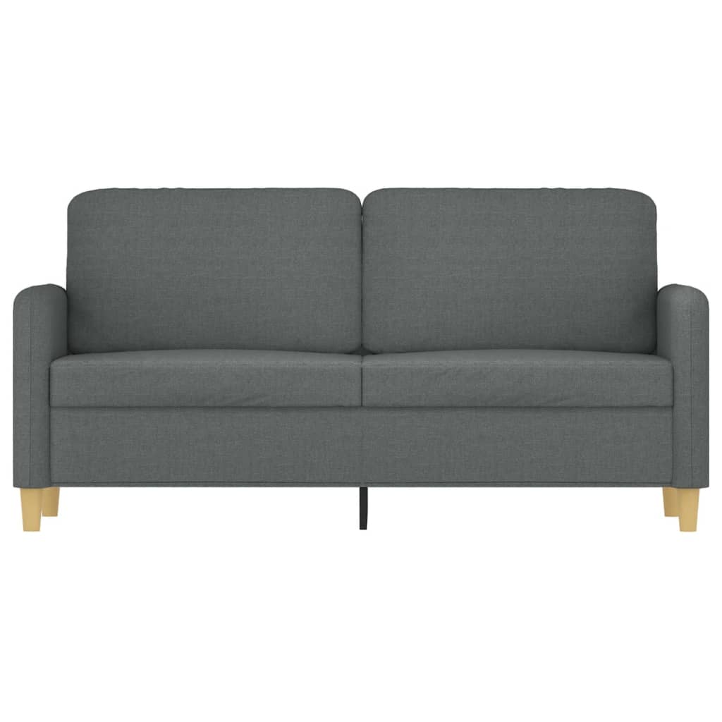 Divano a 2 Posti Grigio Scuro 140 cm in Tessuto | homemem39