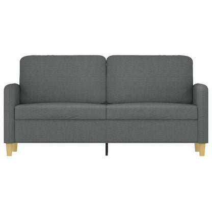 Divano a 2 Posti Grigio Scuro 140 cm in Tessuto | homemem39