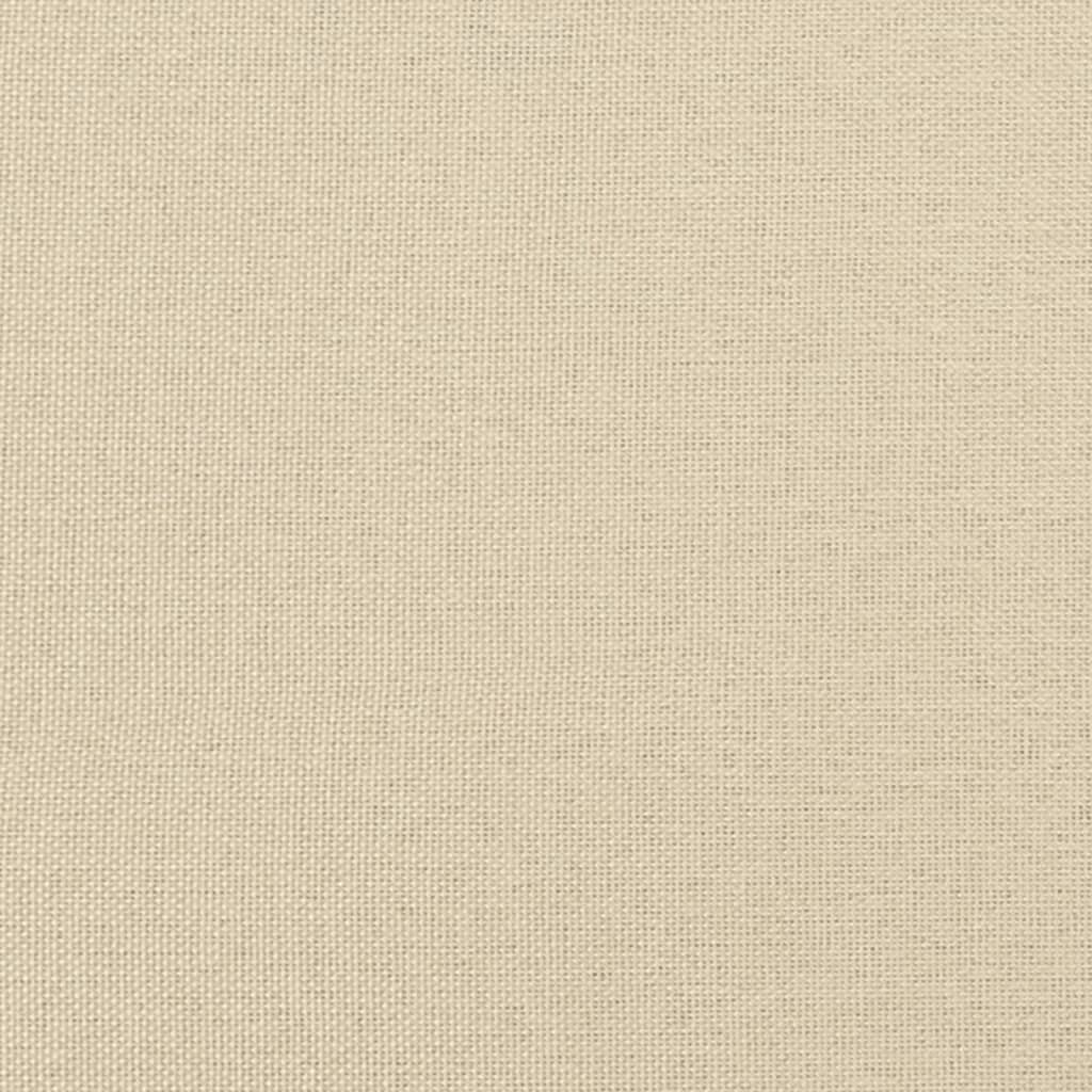 Divano a 2 Posti Crema 140 cm in Tessuto | homemem39
