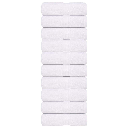 Asciugamani per Sapone 10pz Bianco 30x30cm 360 g/m² 100% Cotone