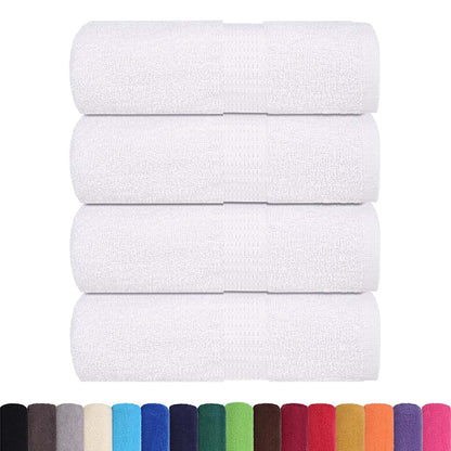 Asciugamani Ospiti 4 pz Bianco 30x50 cm 360 g/m² 100% Cotone