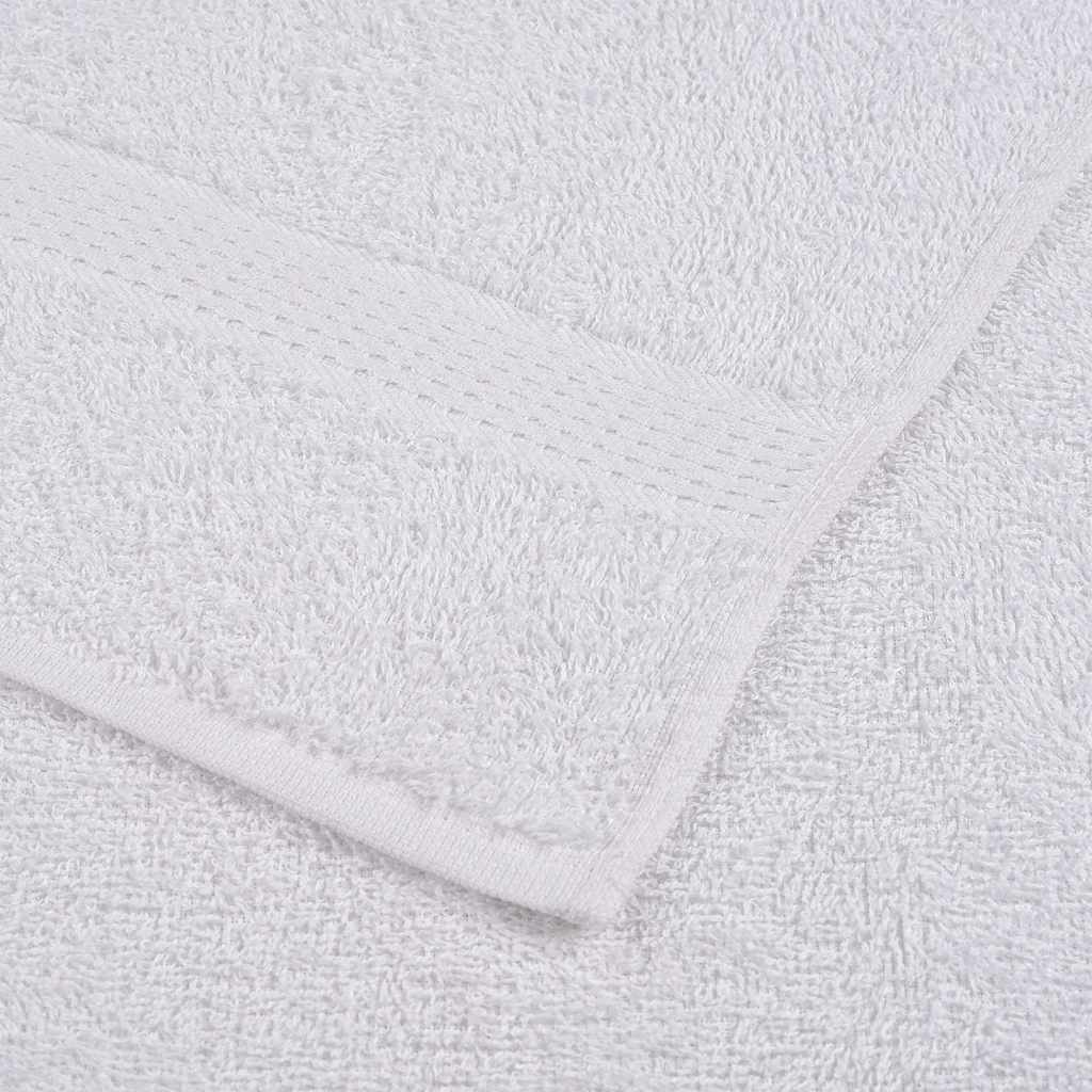 Asciugamani Ospiti 4 pz Bianco 30x50 cm 360 g/m² 100% Cotone