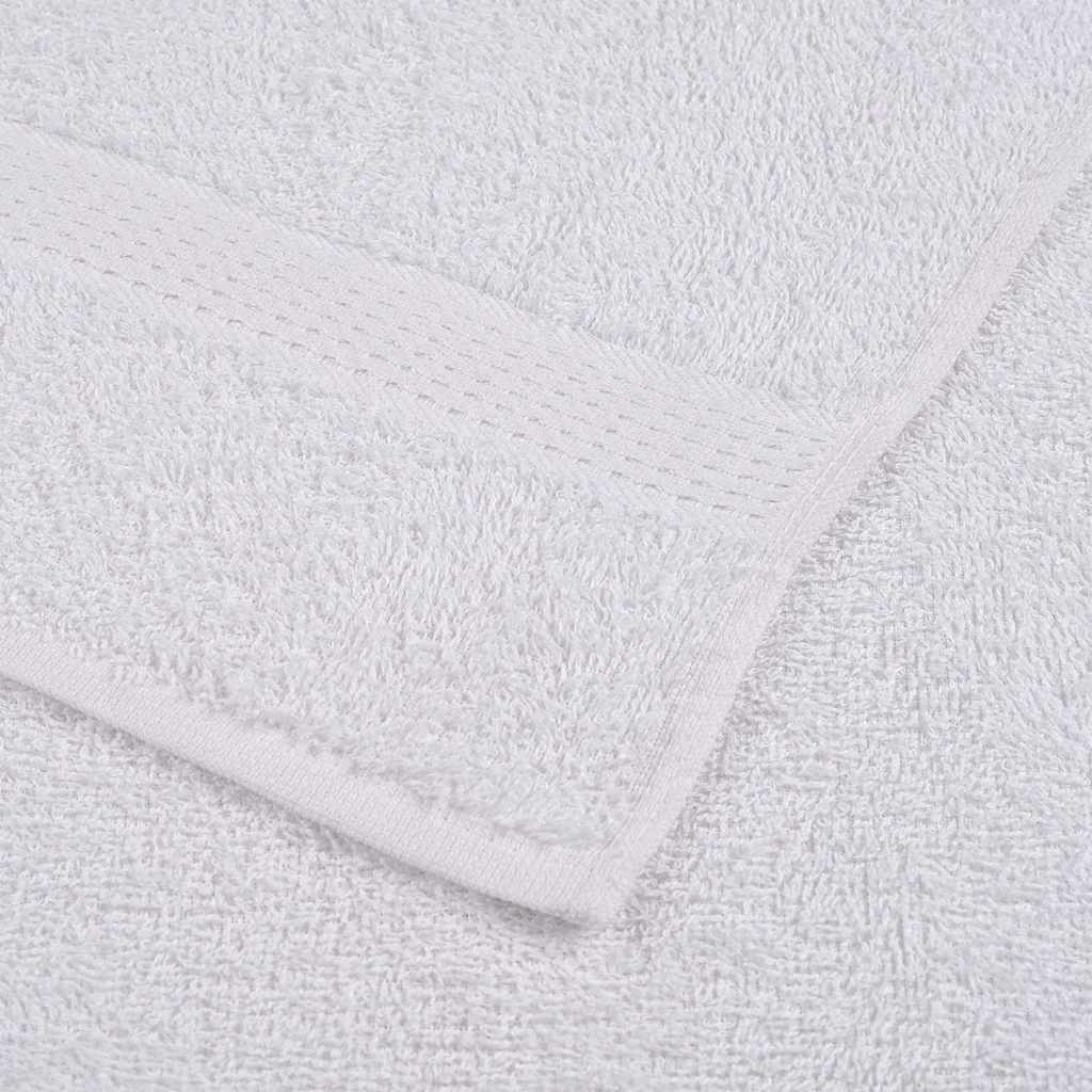 Asciugamani Ospiti 10 pz Bianco 30x50 cm 360 g/m² 100% Cotone