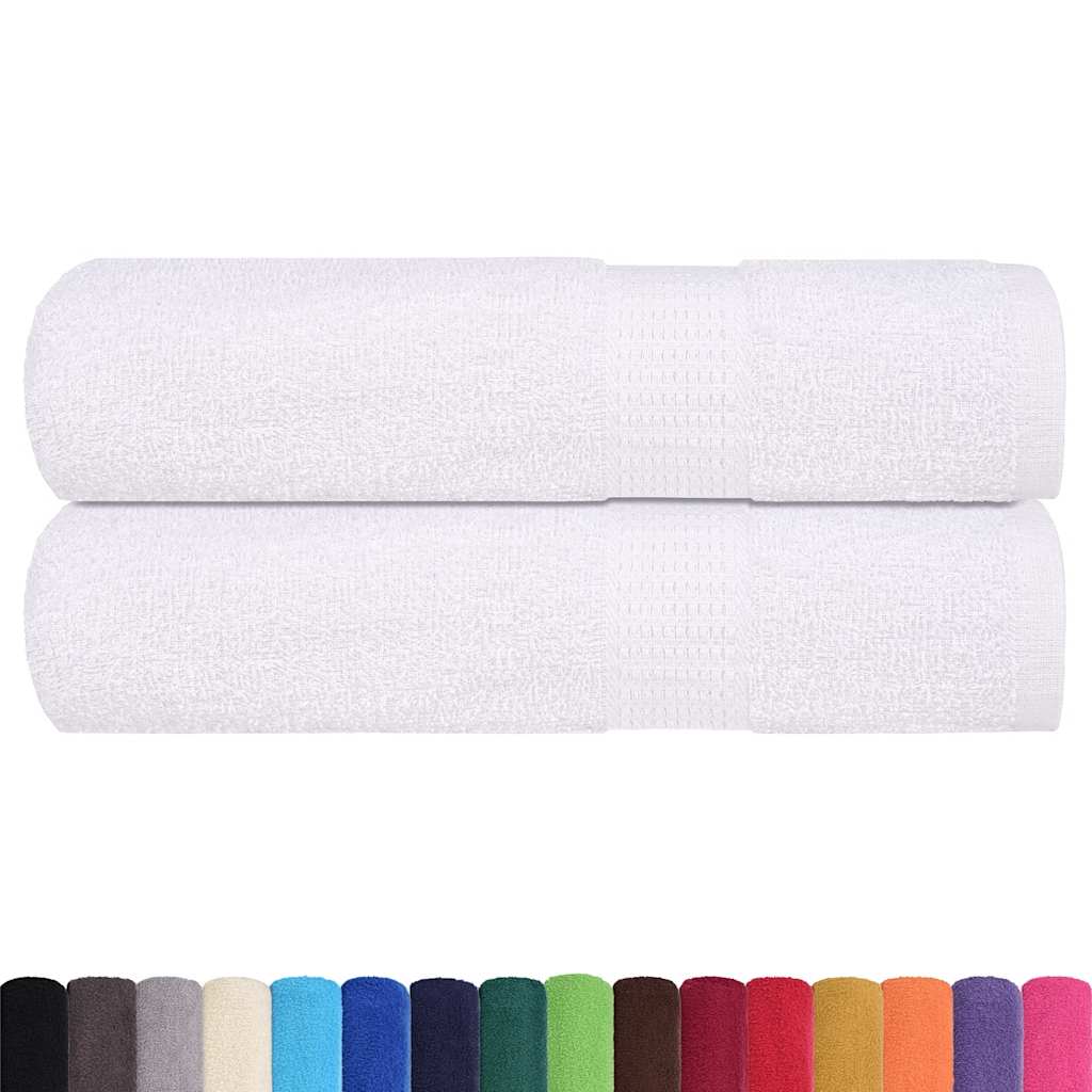Asciugamani da doccia FROGN 2 pz Bianco 70x140 cm 360 g/m²
