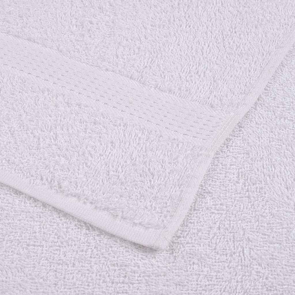 Asciugamani da Bagno 25pz Bianchi 100x150cm 360g/m² 100% Cotone