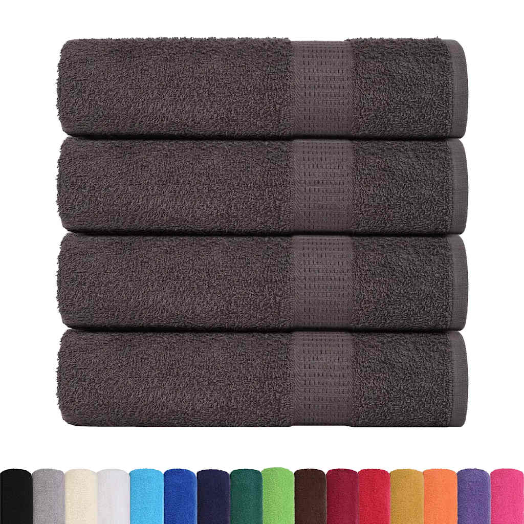 Asciugamani FROGN 4 pz Antracite 50x100 cm 360 g/m²