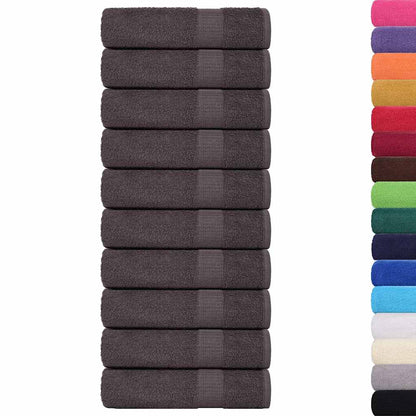 Asciugamani da doccia FROGN 10 pz Antracite 70x140 cm 360 g/m²