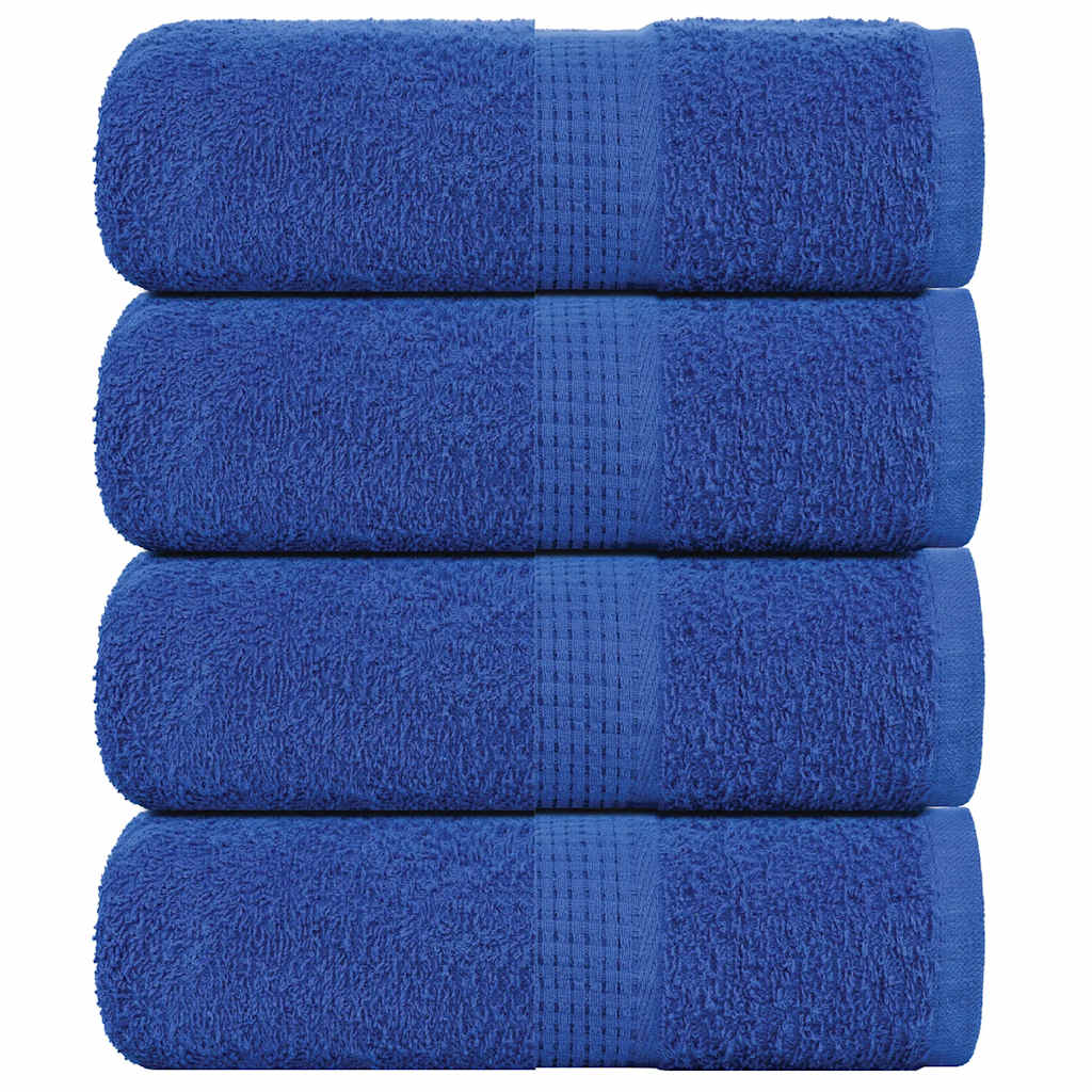 Asciugamani per Sapone 4 pz Blu 30x30 cm 360 g/m² 100% Cotone