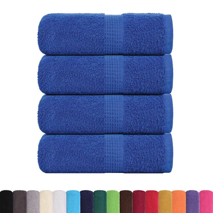 Asciugamani per Sapone 4 pz Blu 30x30 cm 360 g/m² 100% Cotone