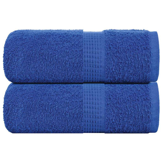 Asciugamani Ospiti 2 pz Blu 30x50 cm 360 g/m² 100% Cotone