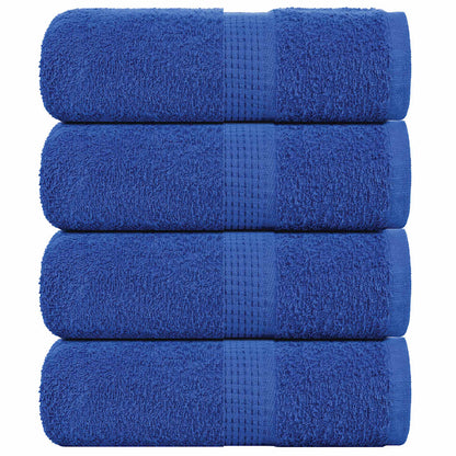 Asciugamani Ospiti 4 pz Blu 30x50 cm 360 g/m² 100% Cotone