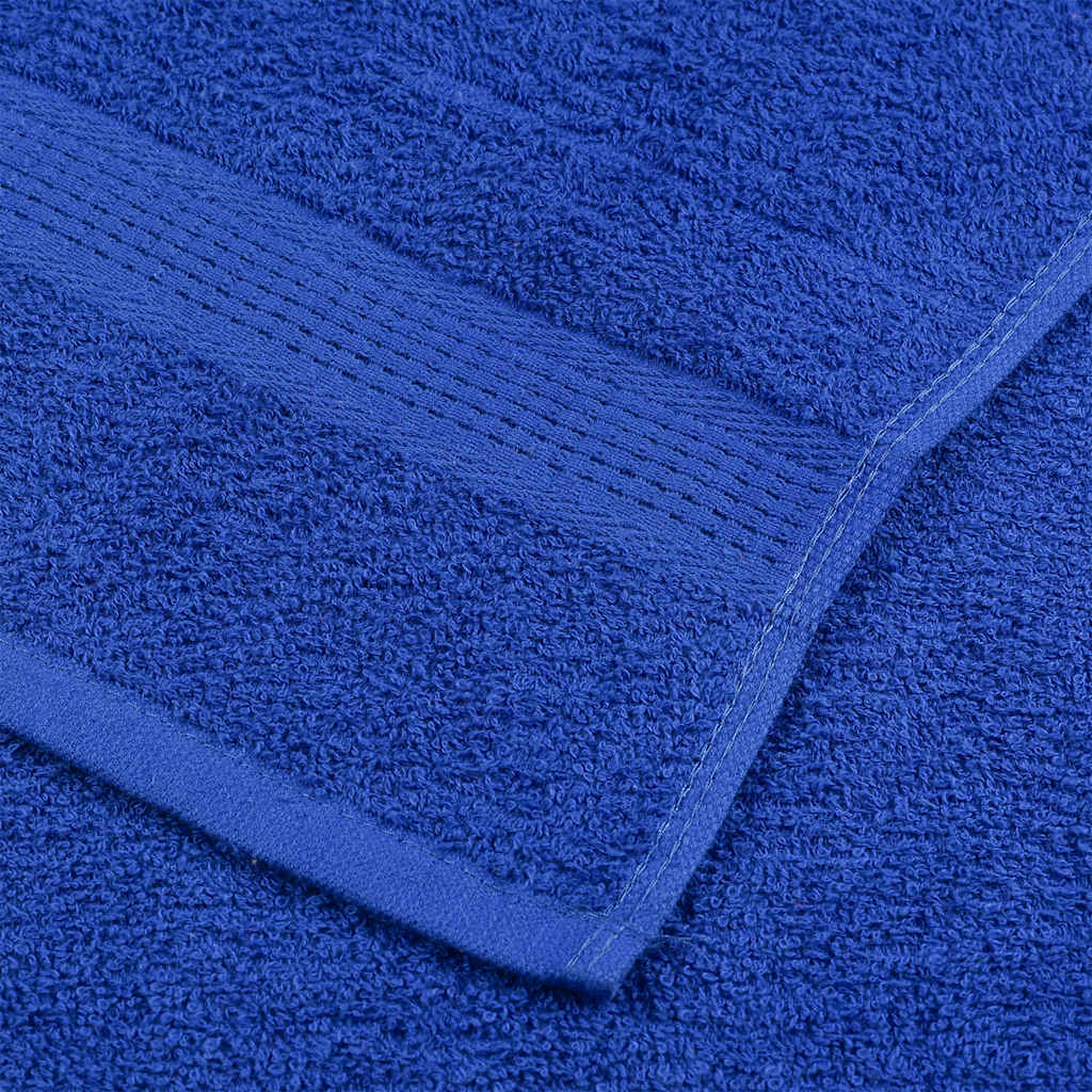 Asciugamani Ospiti 10 pz Blu 30x50 cm 360 g/m² 100% Cotone