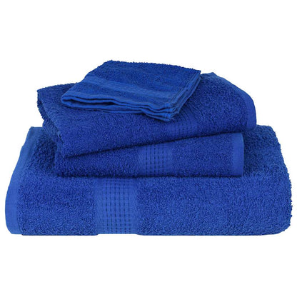 Asciugamani 10 pz Blu 50x100 cm 360 g/m² 100% Cotone