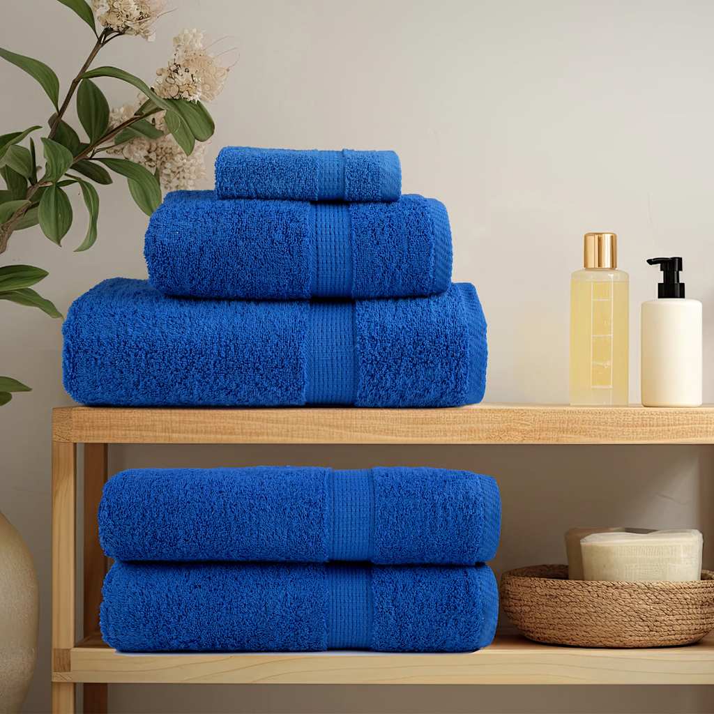 Asciugamani da doccia FROGN 2 pezzi Blu 70x140 cm 360 g/m²
