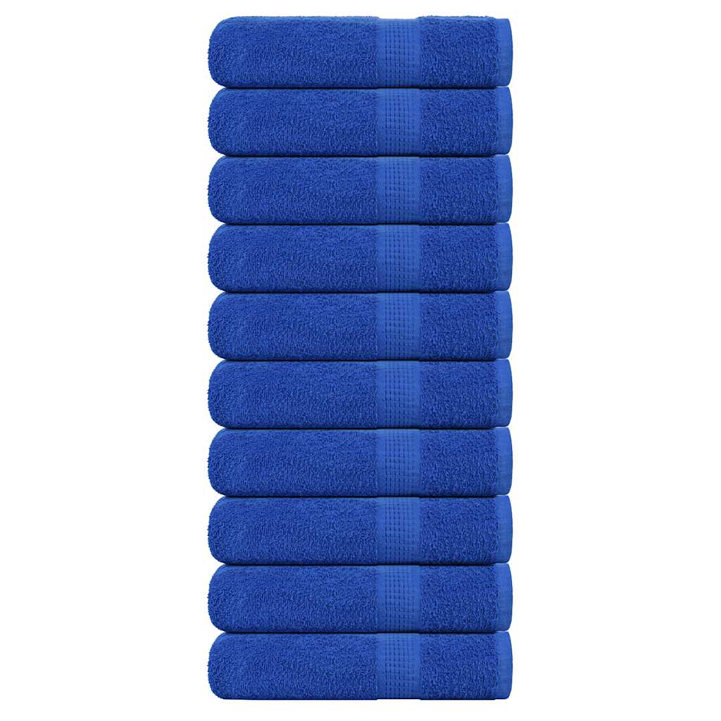 Asciugamani Doccia 10 pz Blu 70x140 cm 360 g/m² 100% Cotone