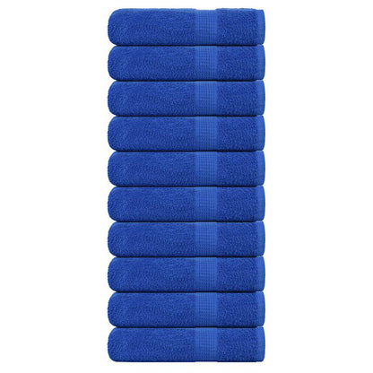 Asciugamani Doccia 10 pz Blu 70x140 cm 360 g/m² 100% Cotone