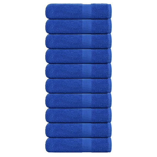 Asciugamani Doccia 10 pz Blu 70x140 cm 360 g/m² 100% Cotone