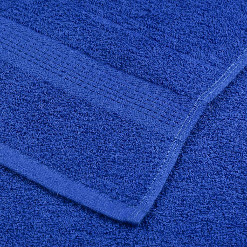 Asciugamani da Bagno 10pz Blu 100x150cm 360g/m² 100% Cotone