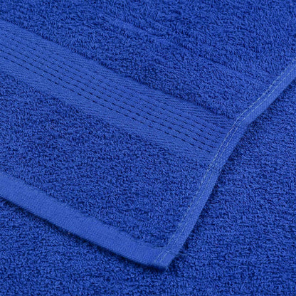 Asciugamani per Sauna 4 pz Blu 80x200cm 360g/m² 100% Cotone