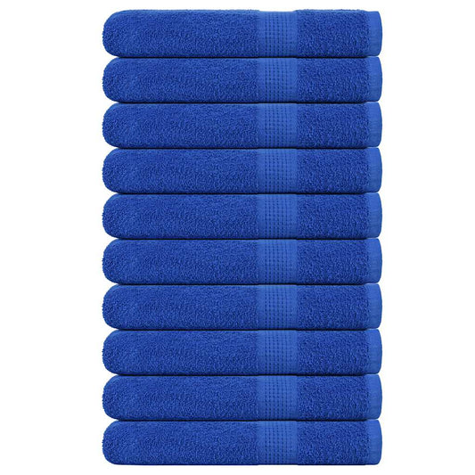 Asciugamani per Sauna 10pz Blu 80x200cm 360g/m² 100% Cotone