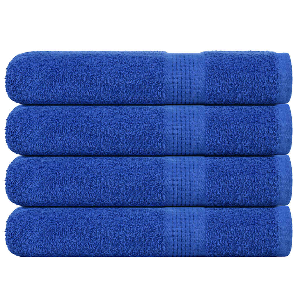 Asciugamani 4 pz Blu 100x200 cm 360 g/m² 100% Cotone