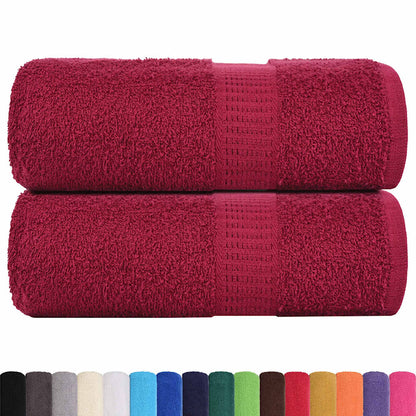 Asciugamani per ospiti FROGN 2 pz Bordeaux 30x50 cm 360 g/m²