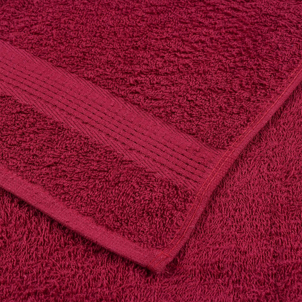 Asciugamani Doccia 2 pz Bordeaux 70x140 cm 360 g/m² 100% Cotone