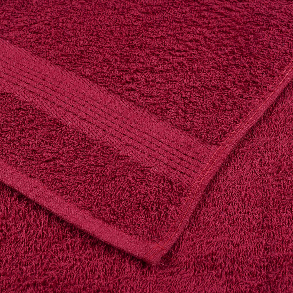 Asciugamani Doccia 10 pz Bordeaux 70x140cm 360 g/m² 100% Cotone