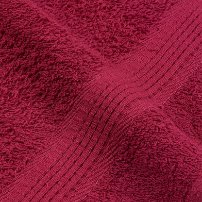 Asciugamani Doccia 10 pz Bordeaux 70x140cm 360 g/m² 100% Cotone