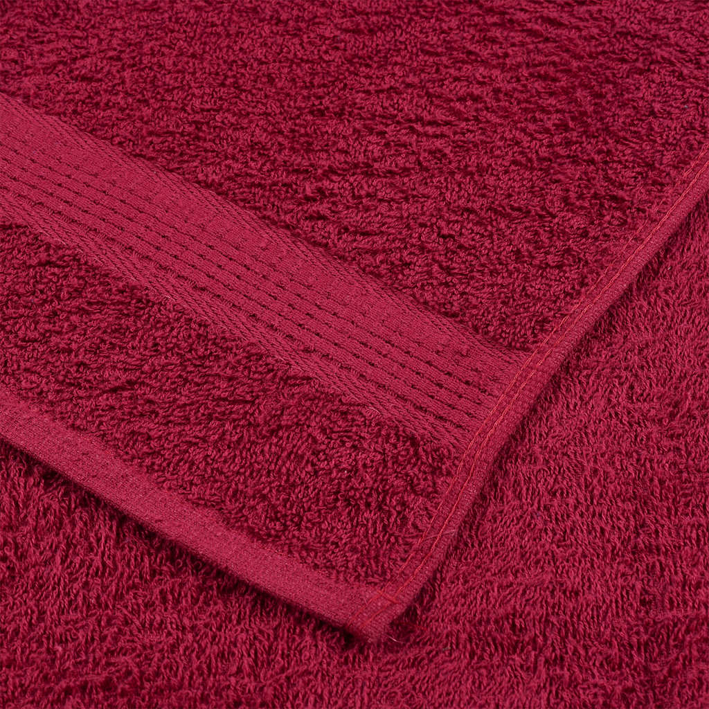 Asciugamani da bagno FROGN 2 pz Bordeaux 100x150 cm 360 g/m²
