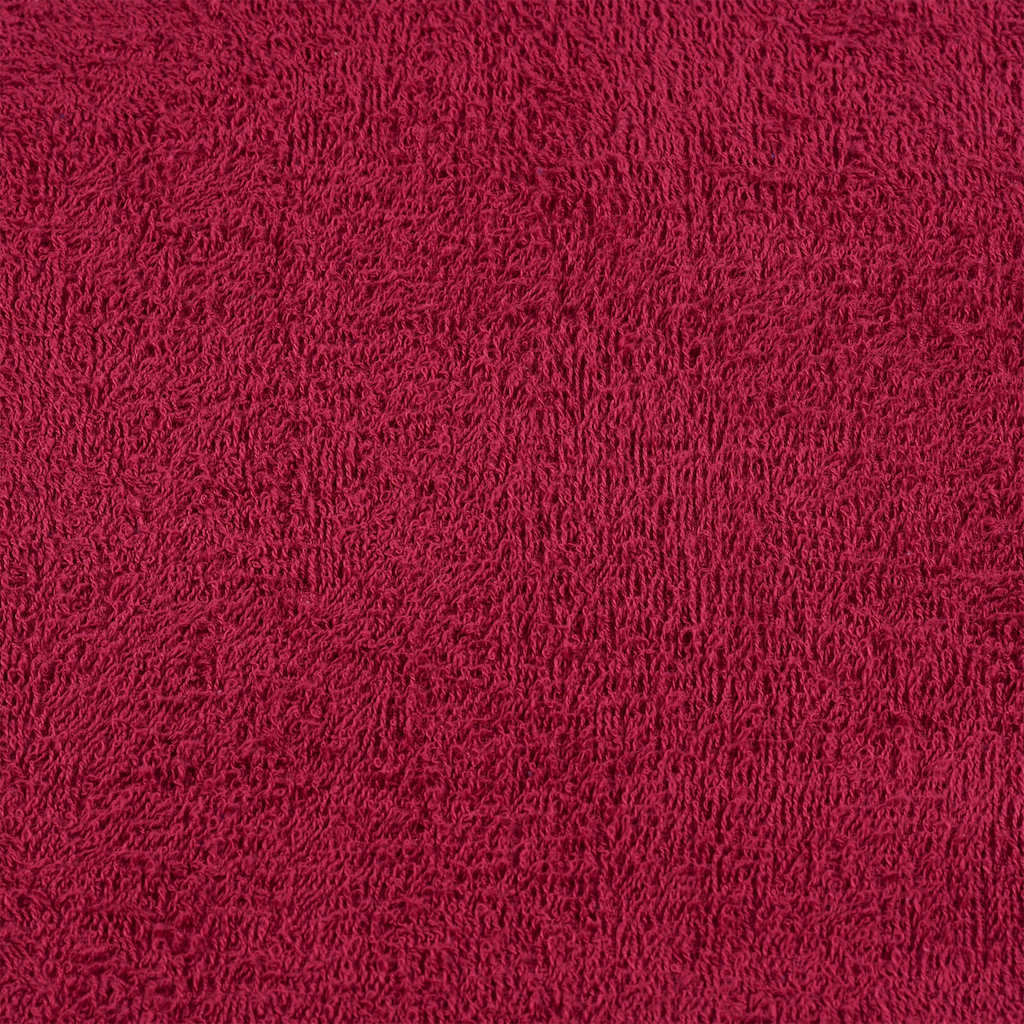 Asciugamani per Sauna 2 pz Bordeaux 80x200 cm 100% Cotone