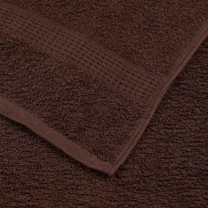 Asciugamani Ospiti 2 pz Marrone 30x50 cm 360 g/m² 100% Cotone