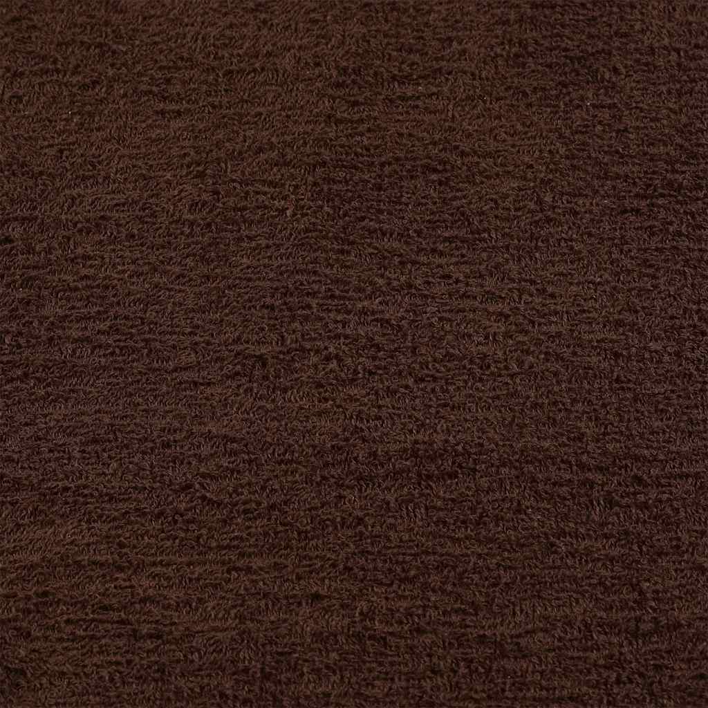 Asciugamani Ospiti 10 pz Marrone 30x50 cm 360 g/m² 100% Cotone