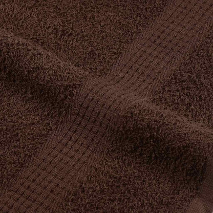 Asciugamani da Bagno 10pz Marrone 100x150cm 360g/m² 100% Cotone