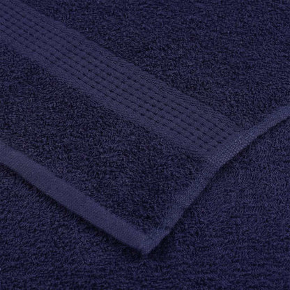 Asciugamani Ospiti 4 pz Blu Marino 30x50cm 360 g/m² 100% Cotone