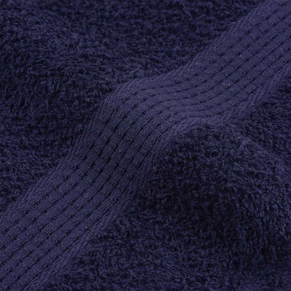 Asciugamani Ospiti 4 pz Blu Marino 30x50cm 360 g/m² 100% Cotone