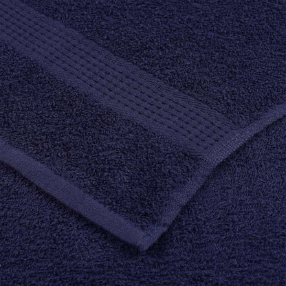 Asciugamani Ospiti 10pz Blu Marino 30x50cm 360 g/m² 100% Cotone