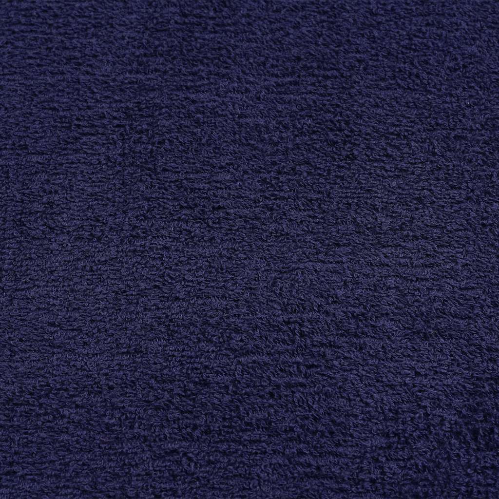 Asciugamani 2 pz Blu Marino 50x100 cm 360 g/m² 100% Cotone