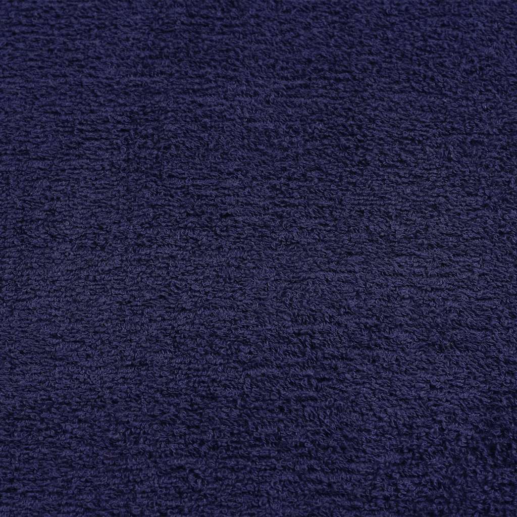 Asciugamani 10 pz Blu Marino 50x100 cm 360 g/m² 100% Cotone