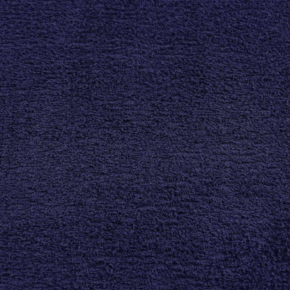 Asciugamani 10 pz Blu Marino 50x100 cm 360 g/m² 100% Cotone