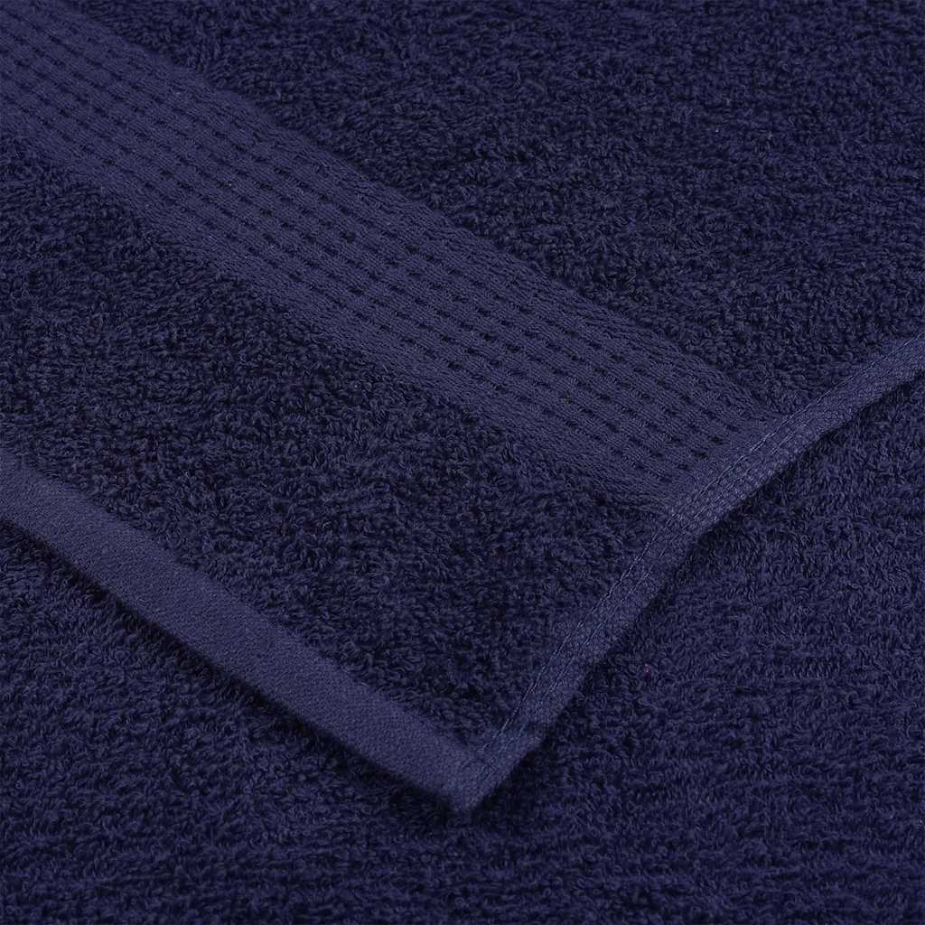 Asciugamani Doccia 2 pz Blu Marino 70x140cm 360g/m² 100% Cotone