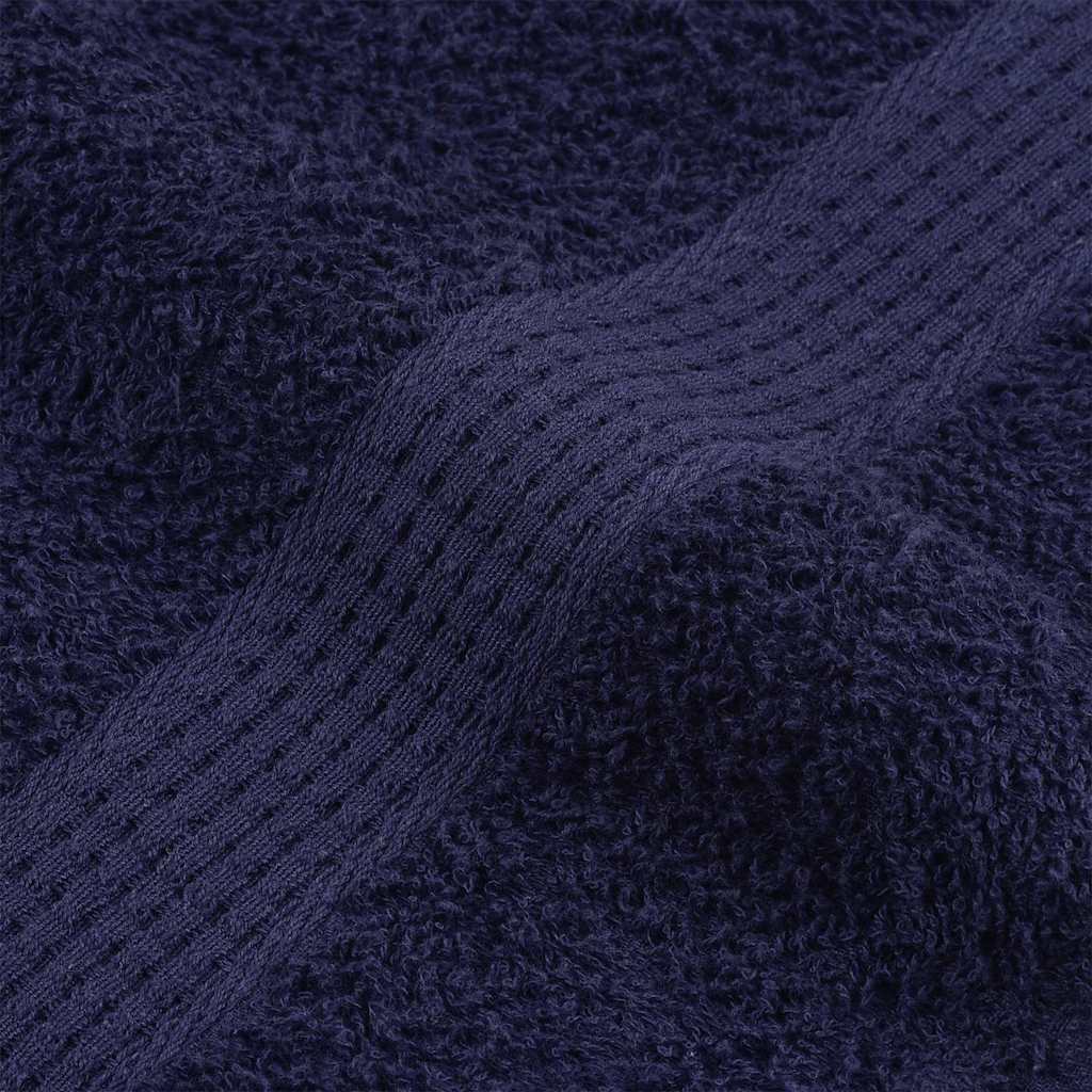 Asciugamani Doccia 2 pz Blu Marino 70x140cm 360g/m² 100% Cotone