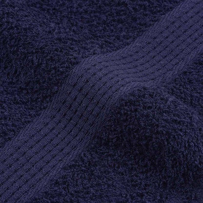 Asciugamani Doccia 10pz Blu Marino 70x140cm 360g/m² 100% Cotone