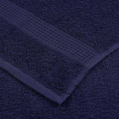 Asciugamani 2 pz Blu Marino 100x200 cm 360 g/m² 100% Cotone