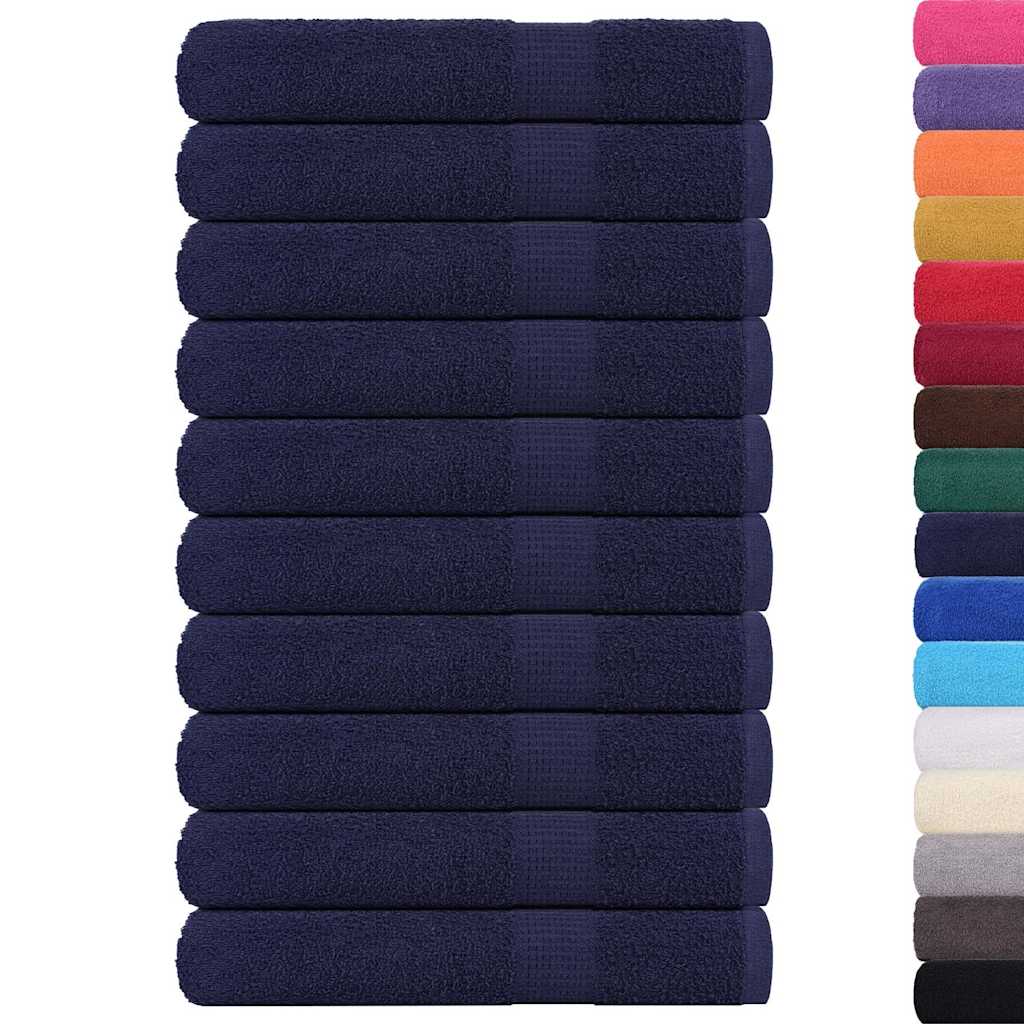 Asciugamani FROGN 10 pz Blu Navy 100x200 cm 360 g/m²