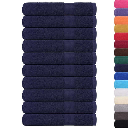 Asciugamani FROGN 10 pz Blu Navy 100x200 cm 360 g/m²