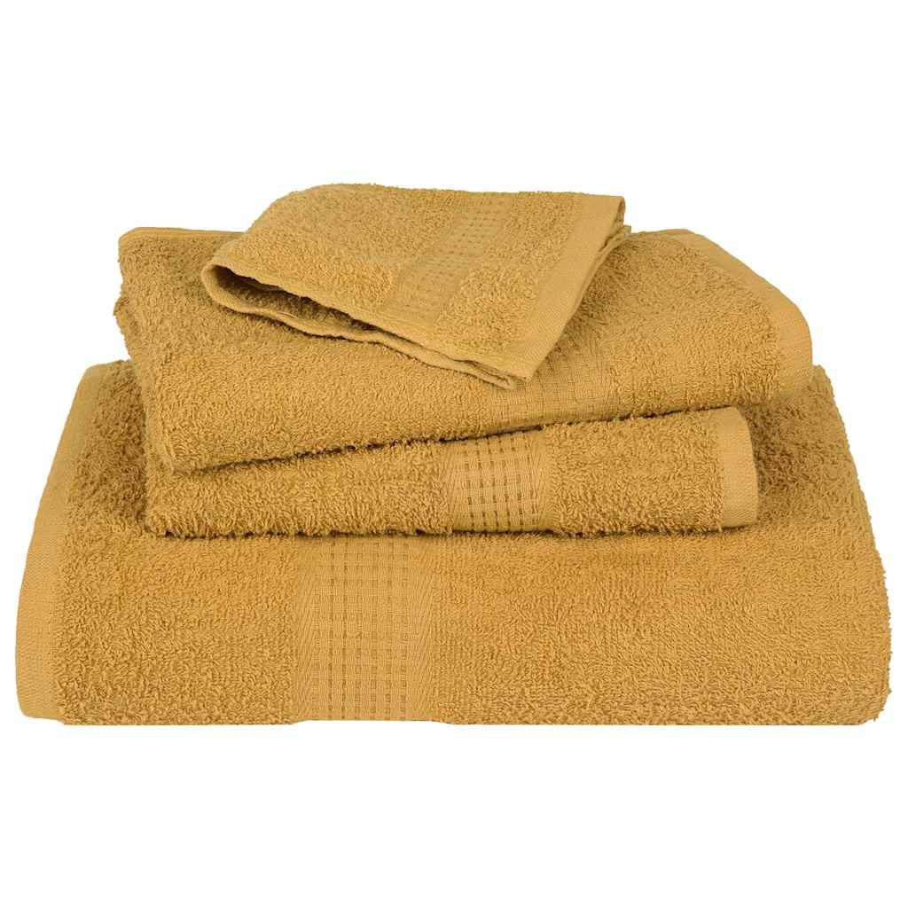 Asciugamani per Sapone 2 pz Oro 30x30 cm 360 g/m² 100% Cotone