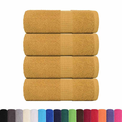 Asciugamani FROGN 4 pz Oro 30x30 cm 360 g/m²
